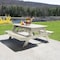 Highwood Usa Rectangle Hometown Picnic Table, Whitewash, 6 ft L, 30 in H Overall AD-TBL-HI02-WAE - alternate 2